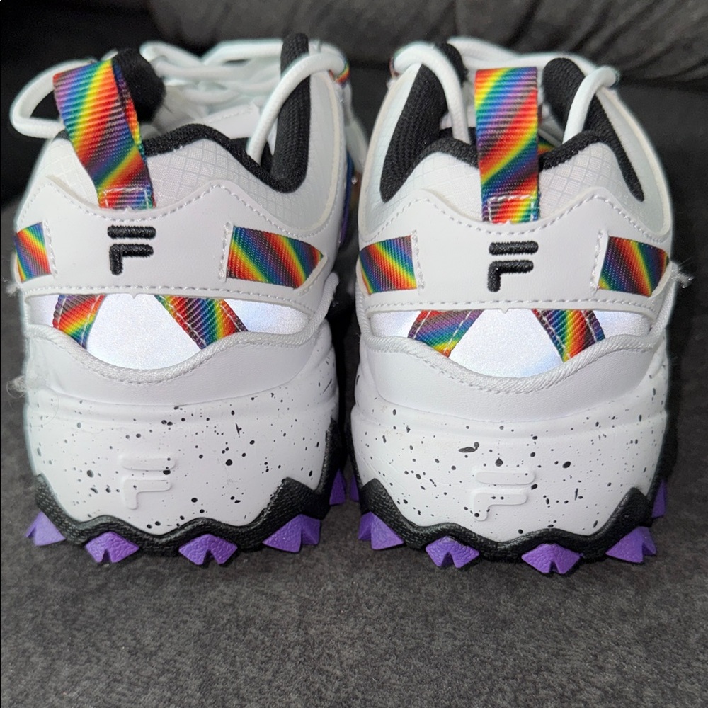 Fila White Sneakers with Multicolor Details - Picture 2 of 5